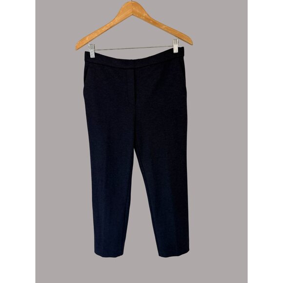 Theory Womens Navy Double-Knit Pull-On Pants Size 8 - Picture 6 of 8